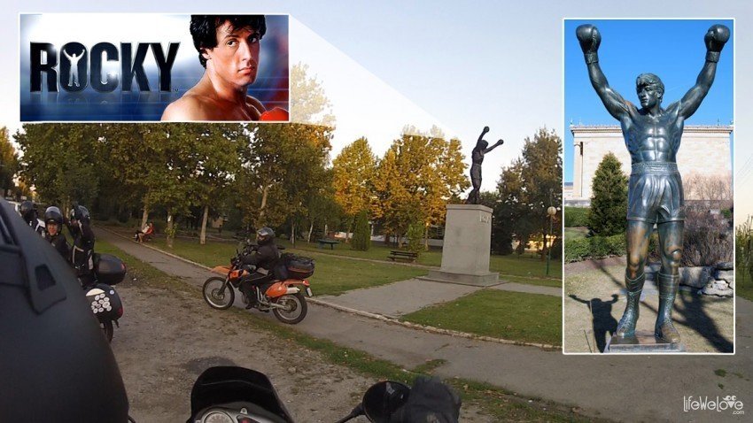 Osobliwy pomnik Rocky'ego w serbskim miasteczku