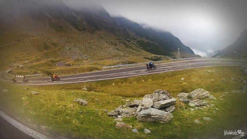 The Transfagarsan Road by motorcycle