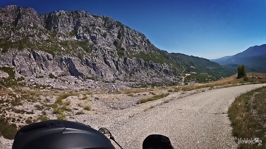 Rock massif in Montenegro