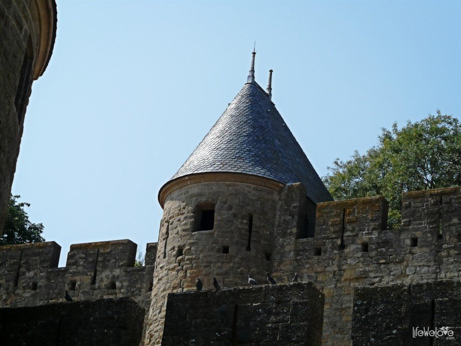 Jedna z wieży Carcassonne