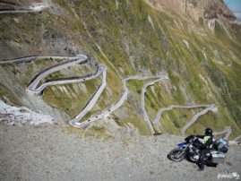 Stelvio Pass by motorcycle