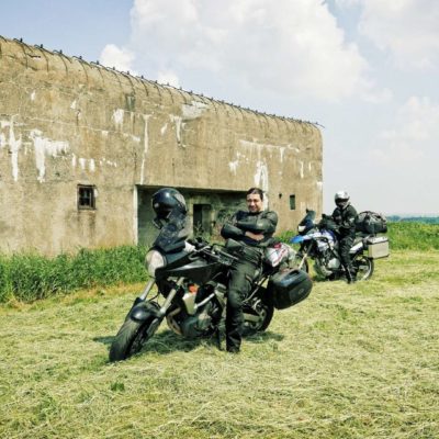 Motorcycles and bunker