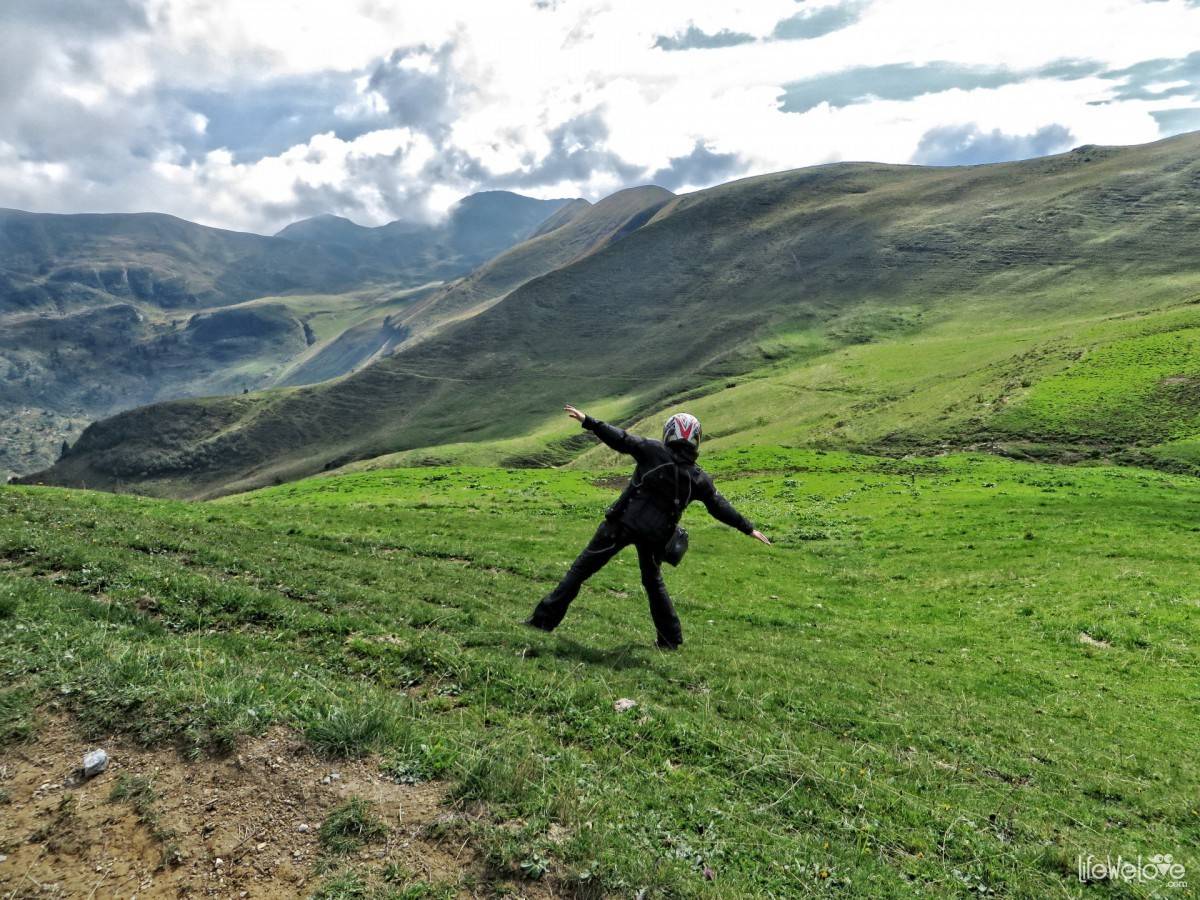 Liwia on the Croce Domini Pass