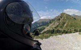 Croce Domini Pass on a motorbike