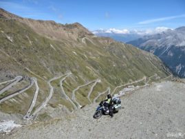 Stelvio Pass by motorbike