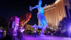 Bliss dance in Las Vegas night