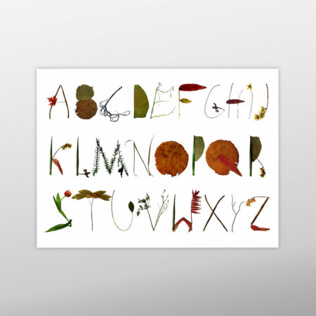 Natural Letters Typography Poster