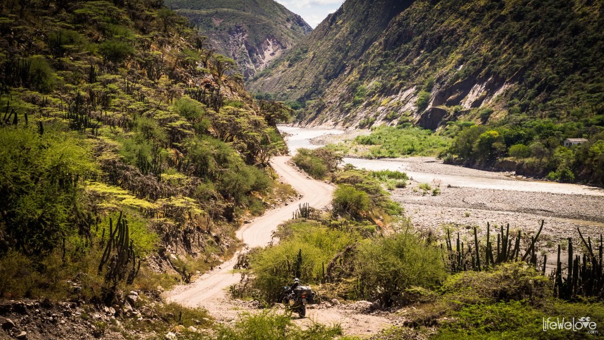 Droga z Capitanejo do El Cocuy