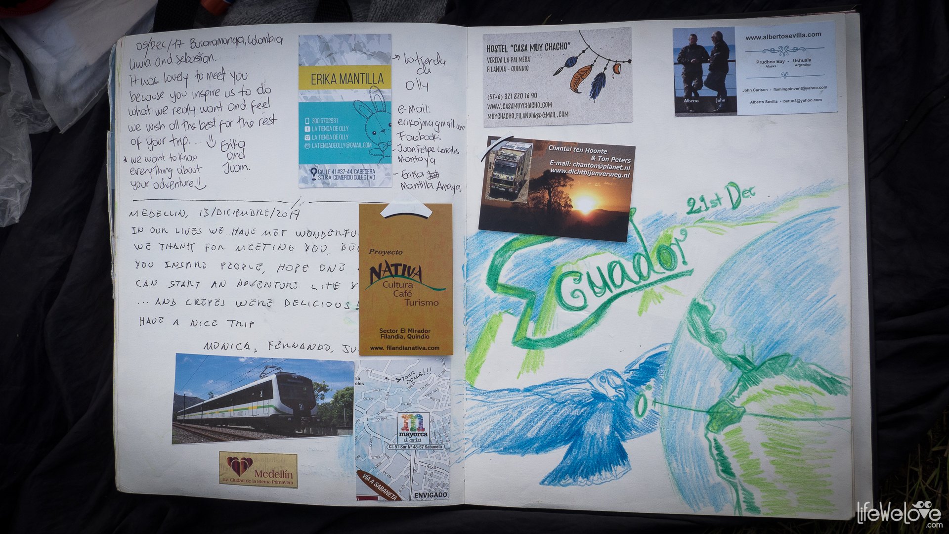 Libro de Viaje, vuelve a nosotros! LifeWeLove