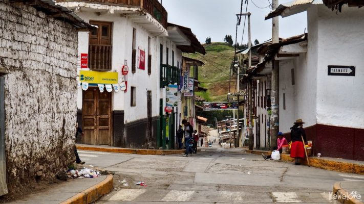 Small Town Santiago De Chuco Peru