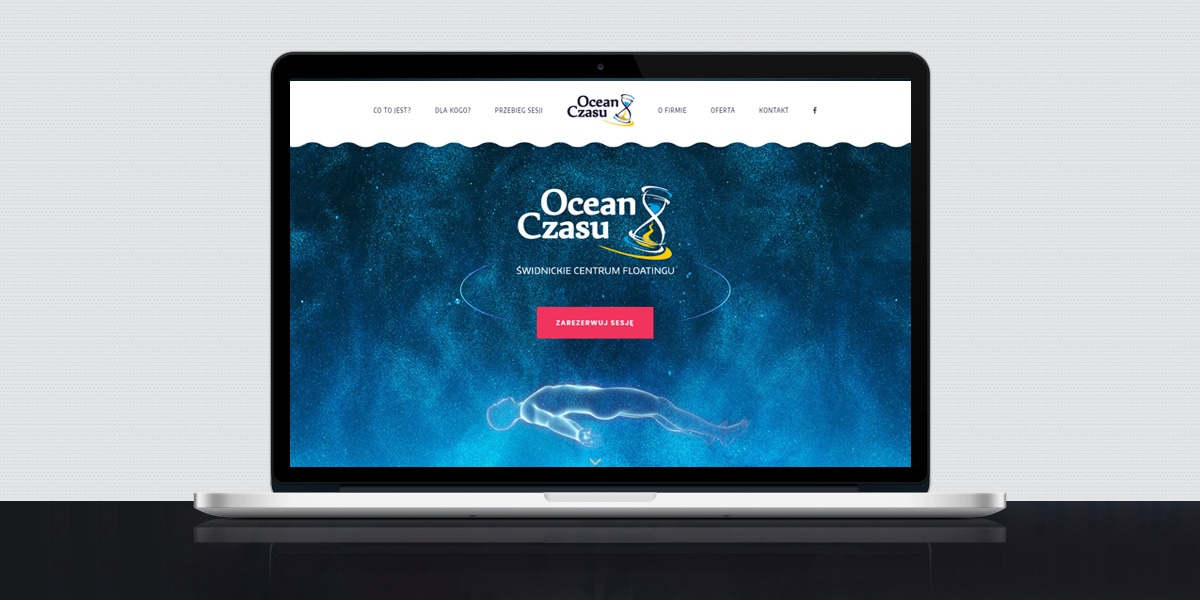 Floating Website Screen Floating Website Screen